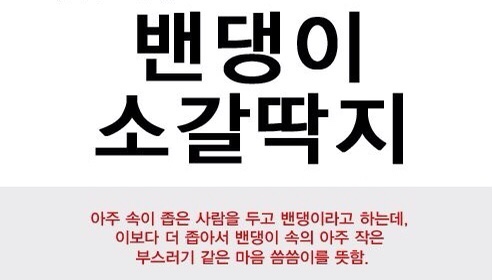 소갈딱지 이미지