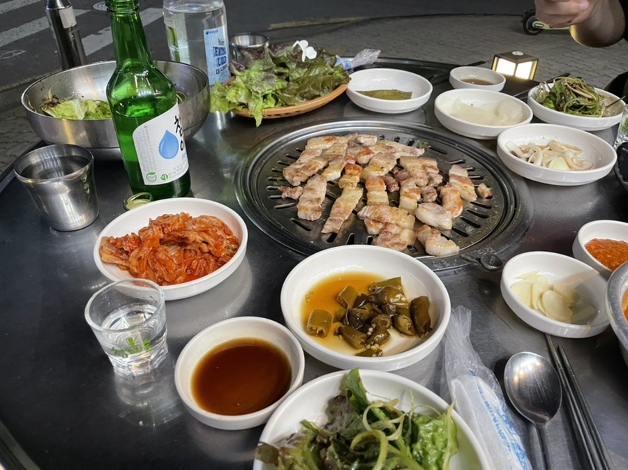 삼겹살에소주한잔 이미지