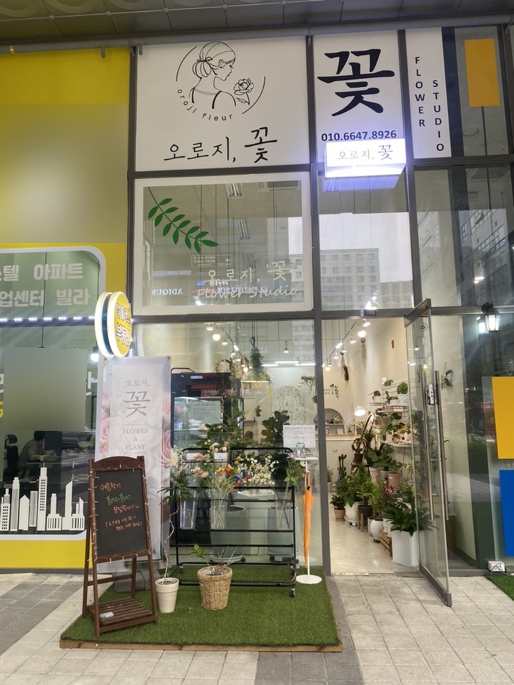 오로지;꽃 이미지
