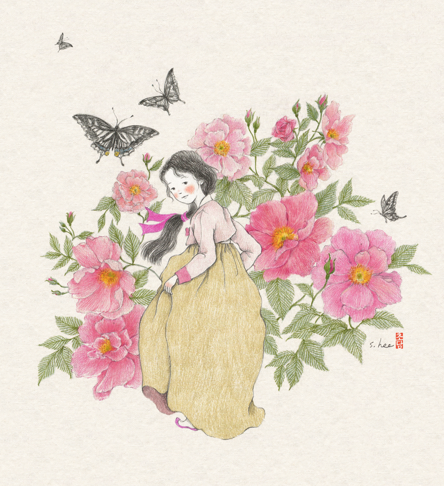 장미한복 이미지