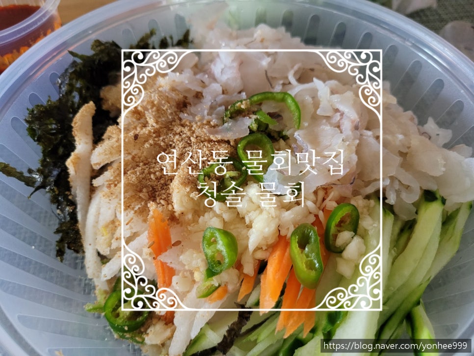 울진 후포리청솔물회 이미지
