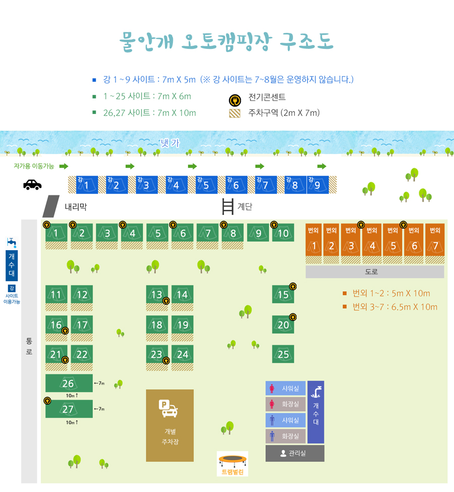 물안개오토캠핑장 이미지