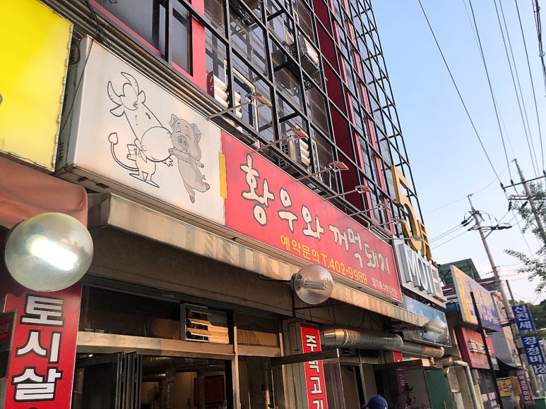 황우와꺼먹돼지 이미지