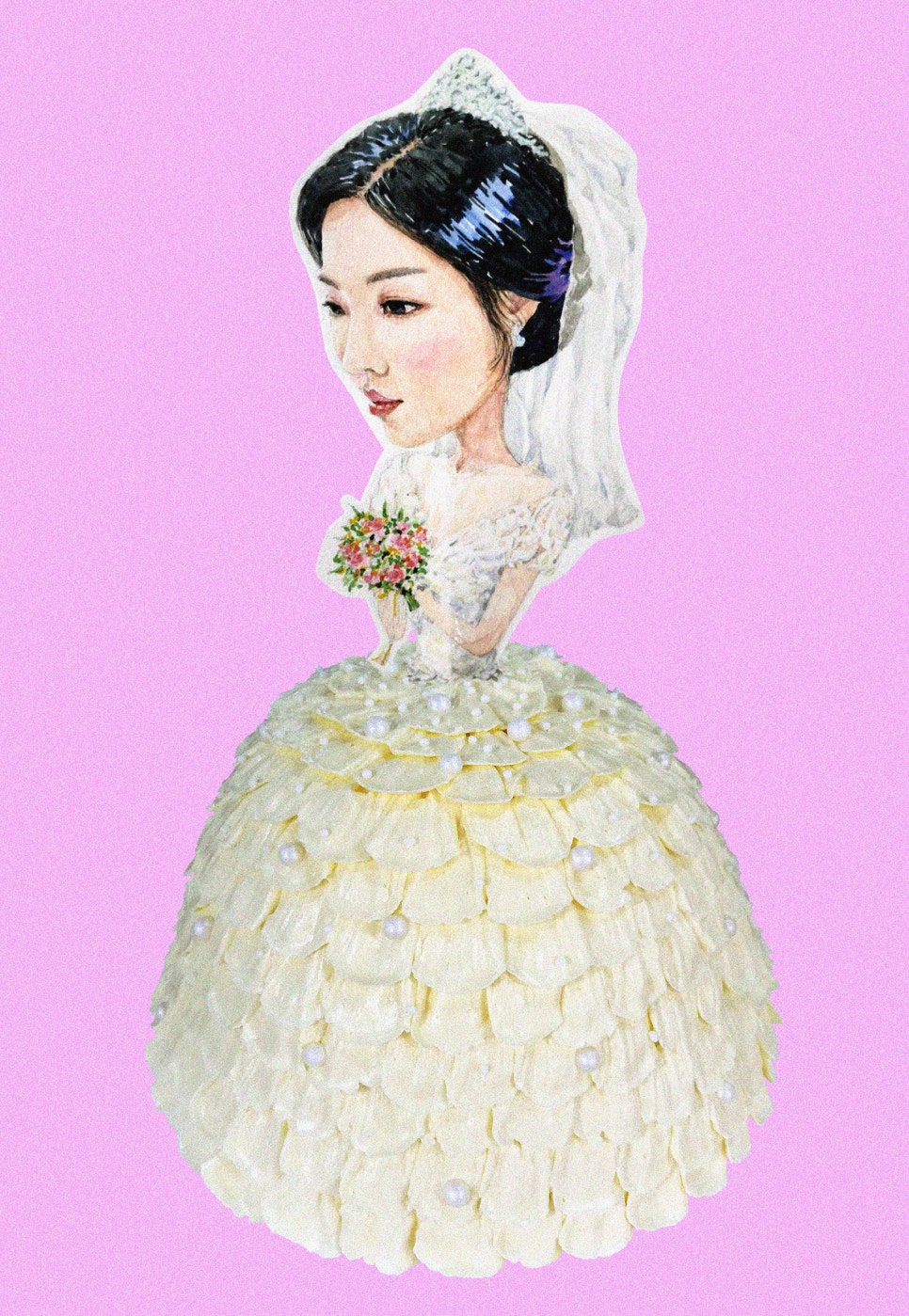 수채화케이크 이미지