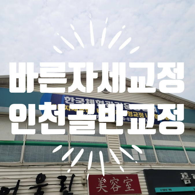 바른자세체형교정원 이미지