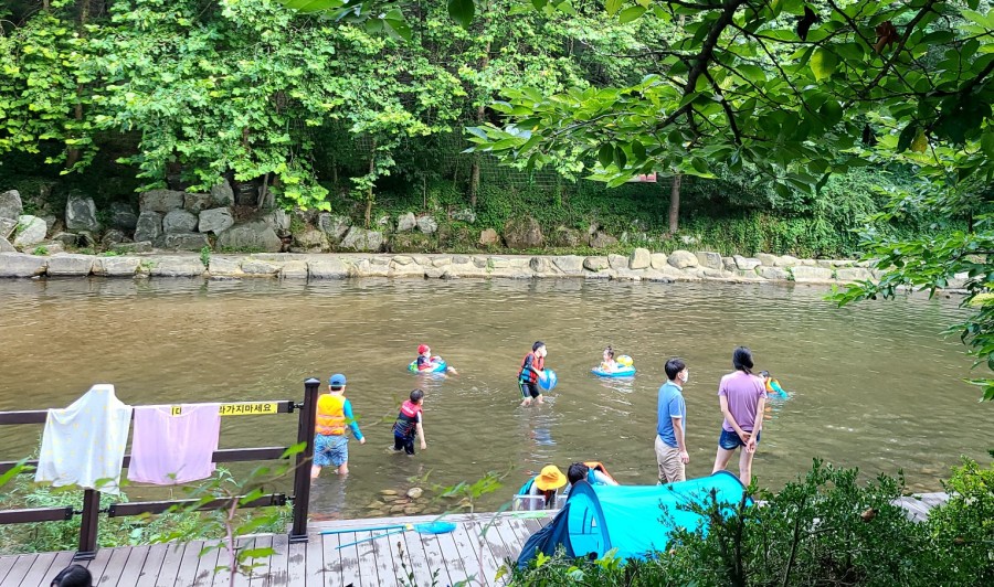 관악산 계곡 캠핑장 이미지