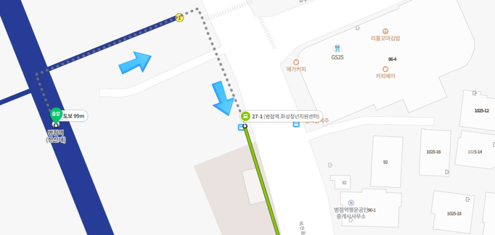 동탄보청기 병점역에서 동탄센터 오는 법(버스 27-1번) — 원문 이미지 1