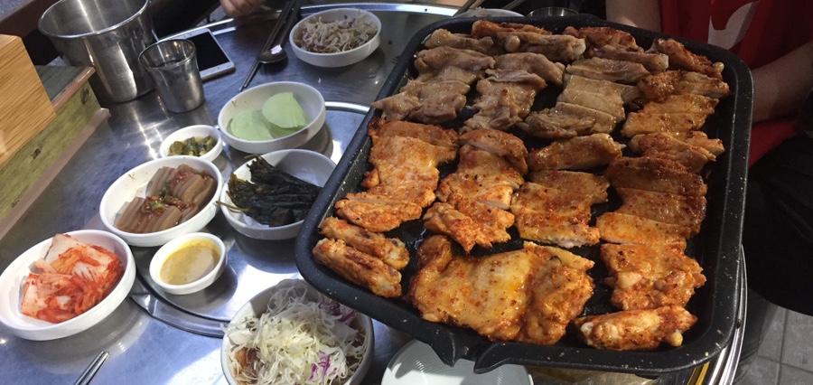 전복숯불닭갈비 이미지