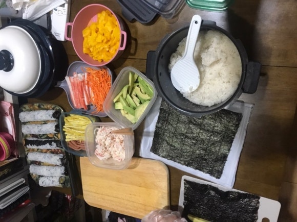 주홍김밥 이미지