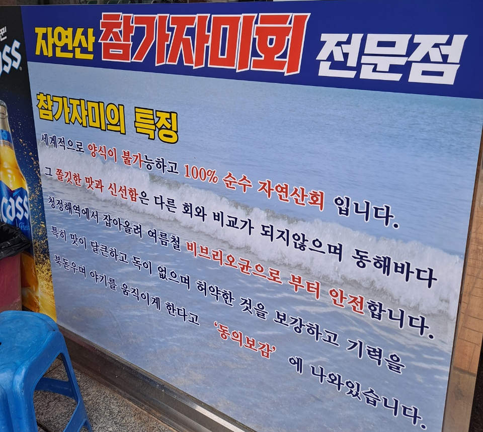 감포참가자미회 이미지