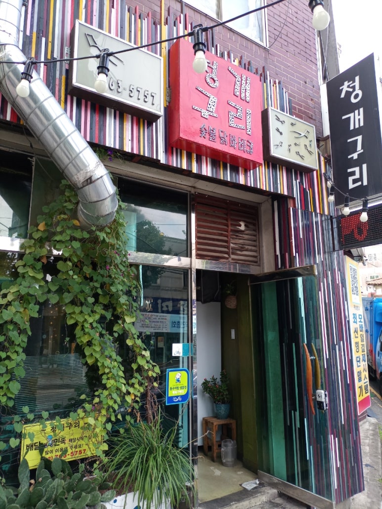 청개구리바베큐 이미지