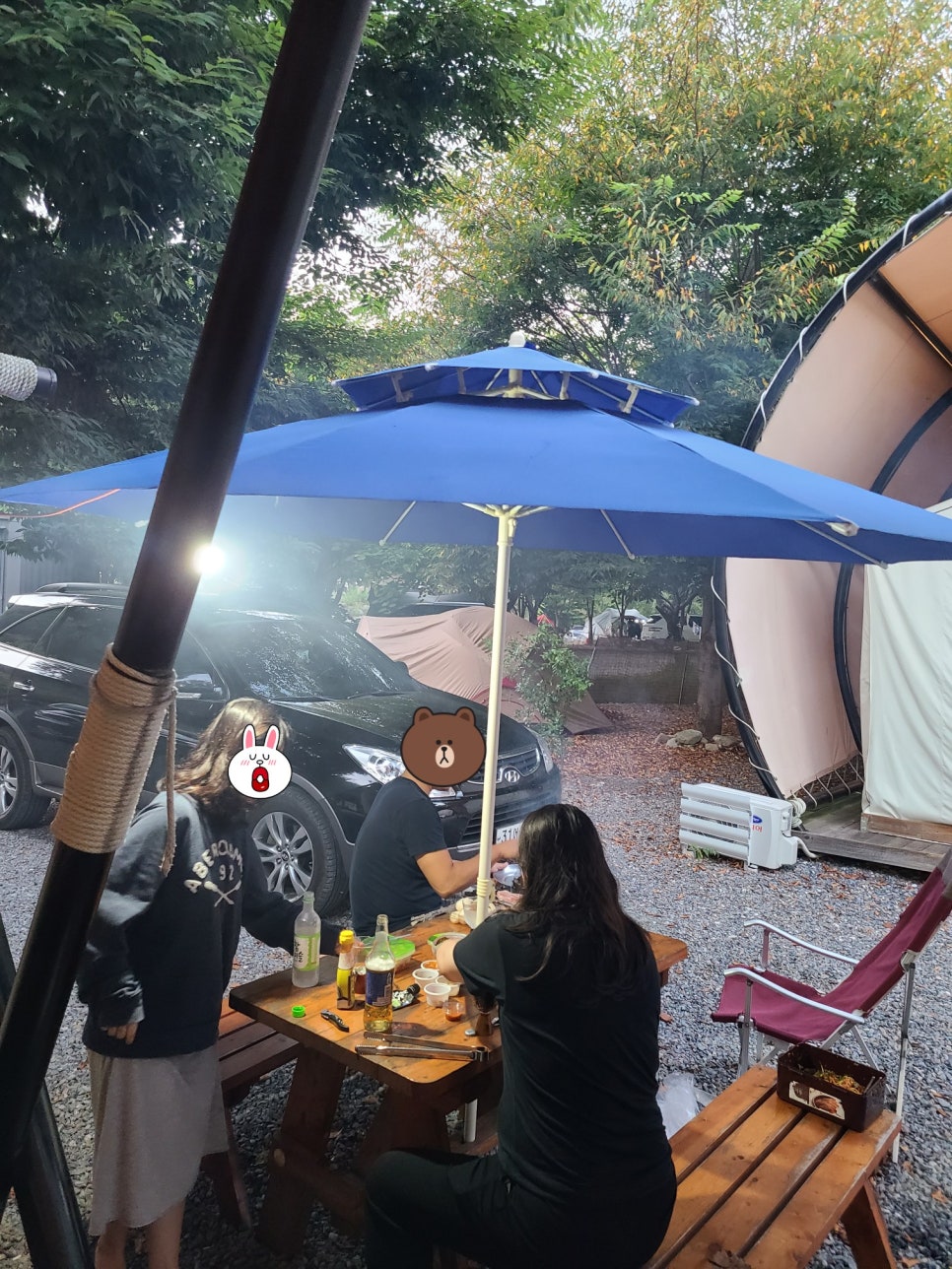 별이 빛나는 밤에 글램핑 이미지