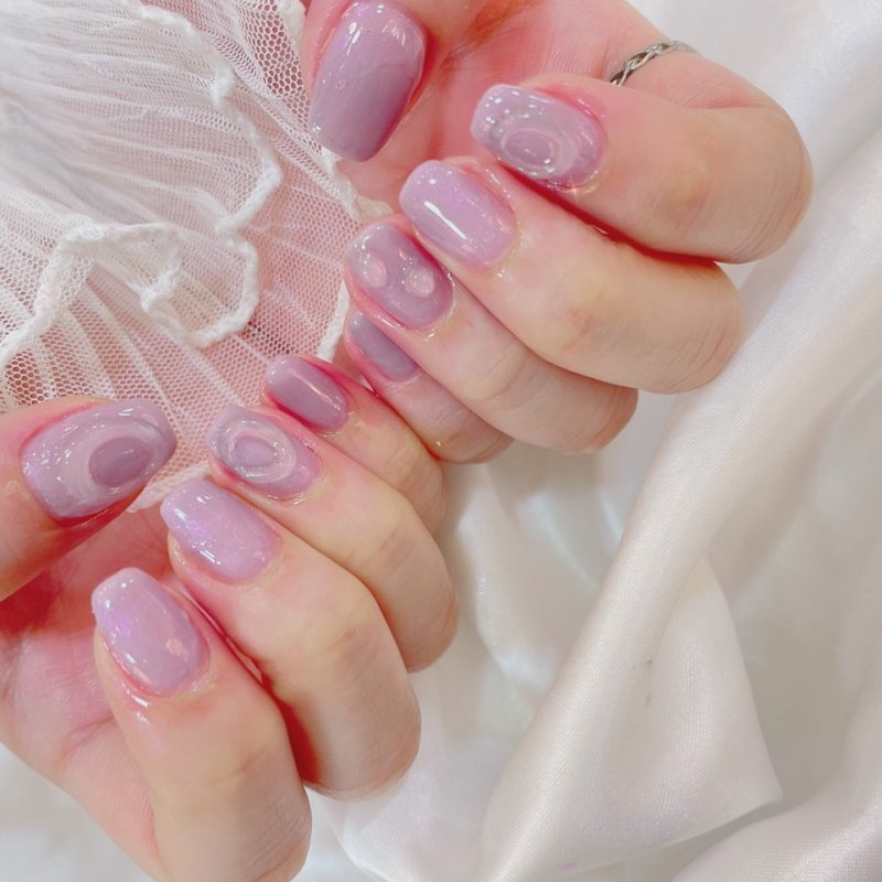 보라빛네일 이미지