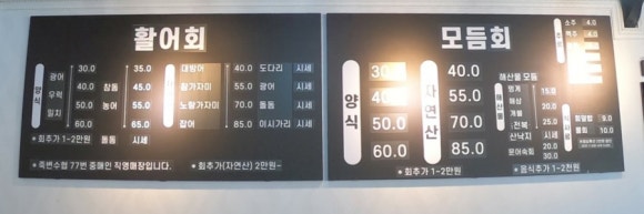 죽변항회물회 이미지