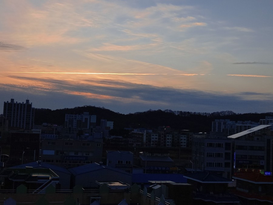 비행기발자국 이미지