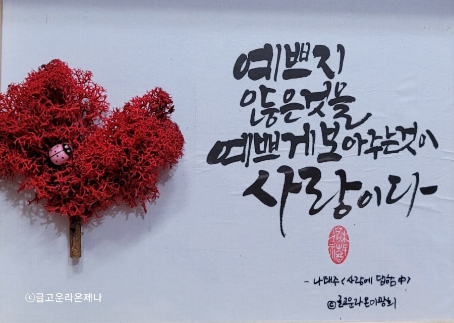 글라온캘리그라피 이미지