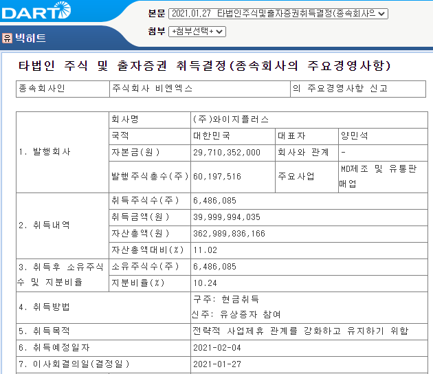 (주)와이지플러스 이미지