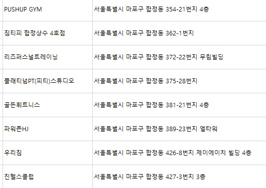 제이에이치피트니스 이미지