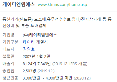 케이티앤에스 이미지