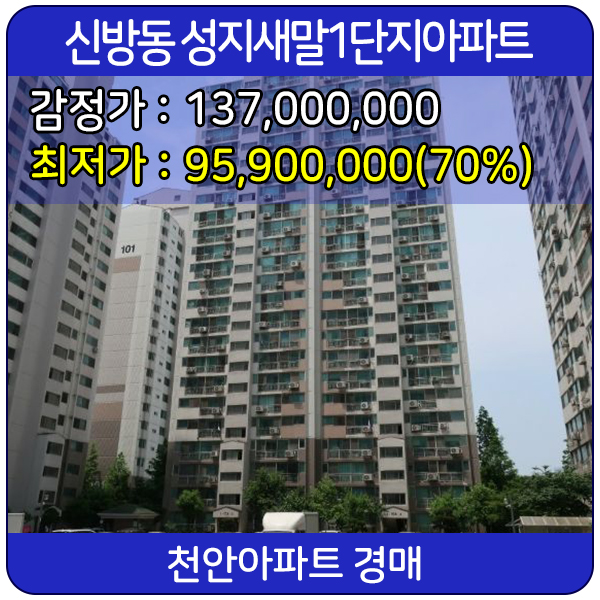 천안시 동남구 신방동 성지새말1단지아파트 경매, 77㎡(23평형) : 네이버 블로그