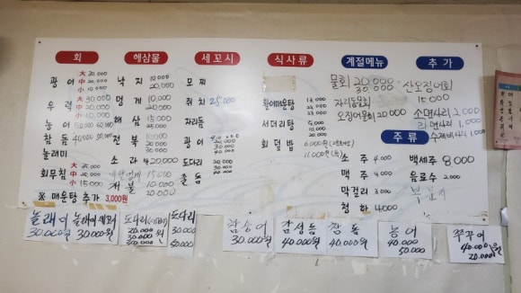 시장활어회직판장 이미지