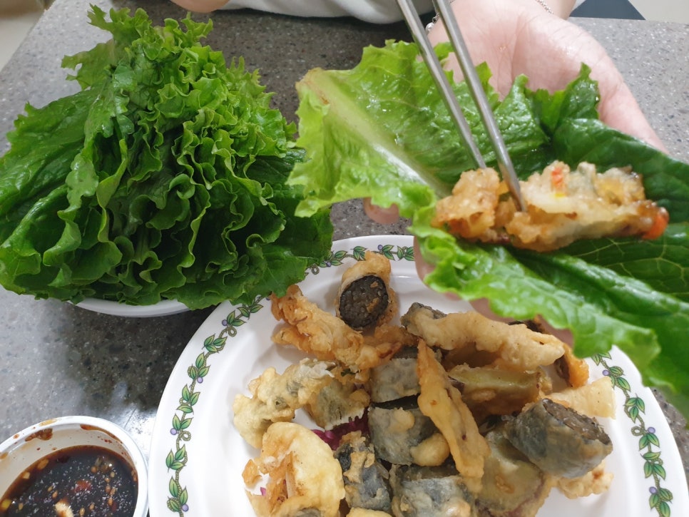 뽀빠이상추튀김 이미지