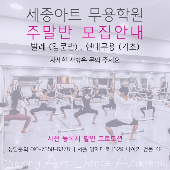세종아트무용학원 이미지