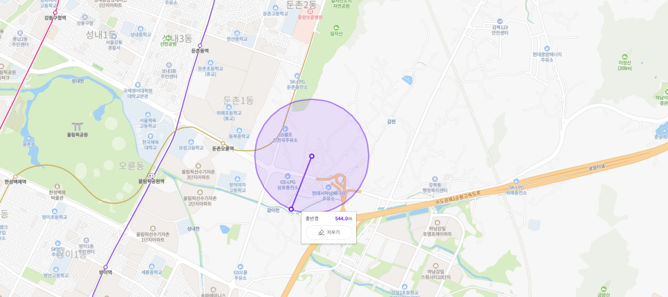 옥탑주유소 이미지