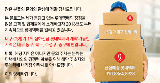 롯데택배 동대구 이미지