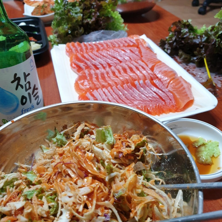 송어회 이미지