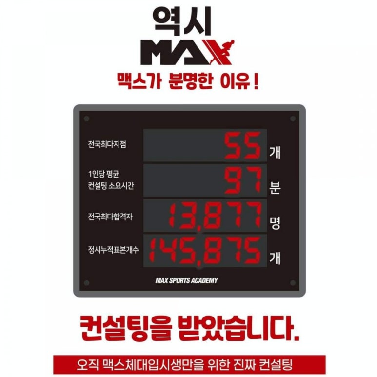 맥스체대입시 이미지