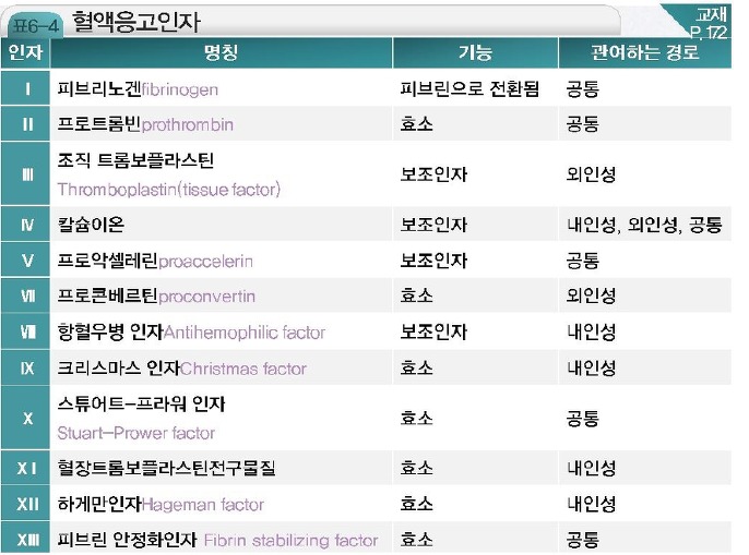 혈액 지혈 항응고기전 출혈질환 진단검사 네이버 블로그 2536