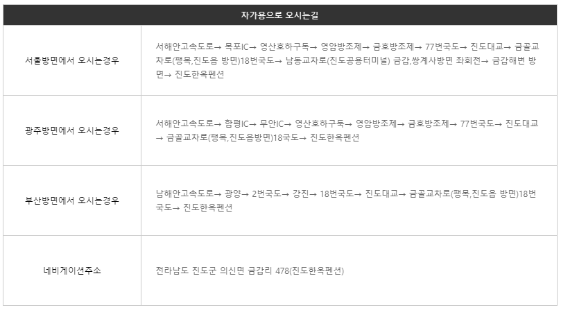 진도한옥펜션 이미지