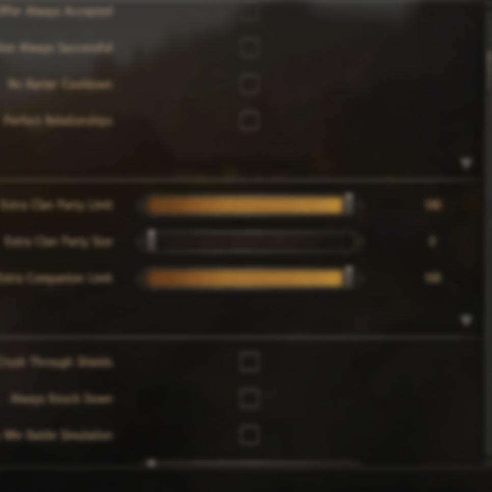 [배너로드] 동료 영입 제한, 부대 제한을 푸는 방법 With Bannerlord Cheats MOD : 네이버 블로그