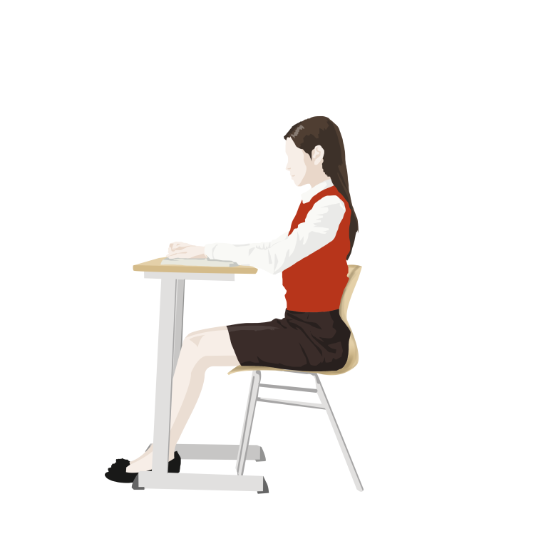 바른자세 이미지