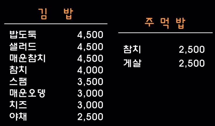 오월의김밥 이미지