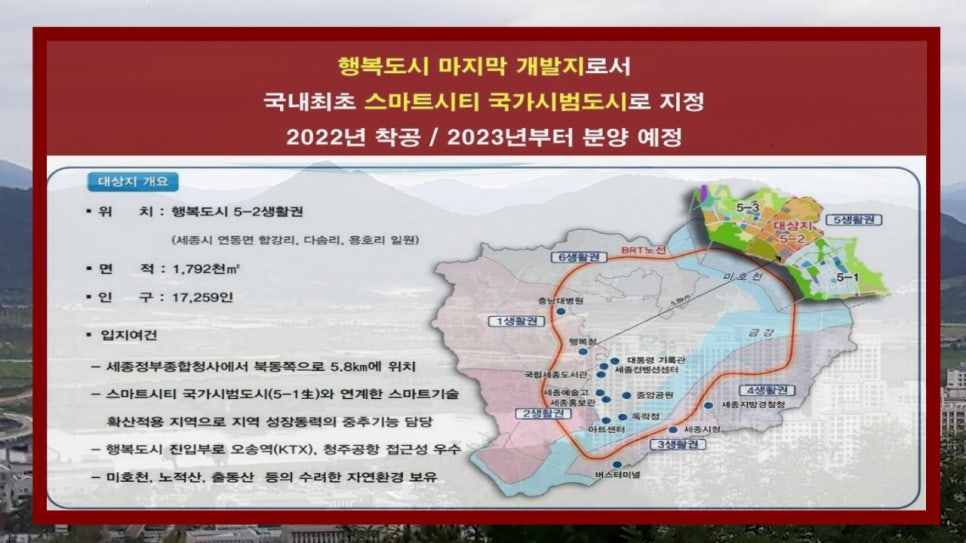 오송행복도시 경계 이미지