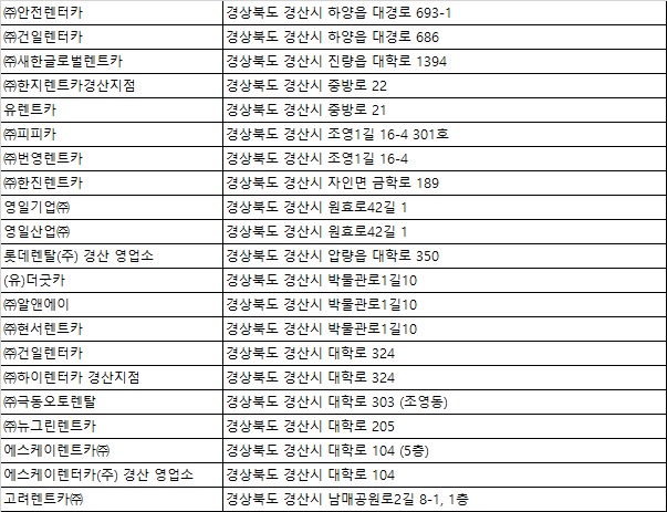 뉴하이렌트카주 이미지