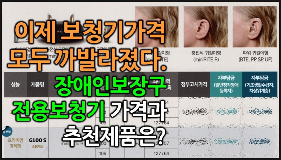 2022년 보청기 가격고시제 추천제조사 및 추천제품(1편) / 1위 및 2위 대공개~~(2021년 11월 1일 부터 적용됩니다.) — 원문 이미지 3