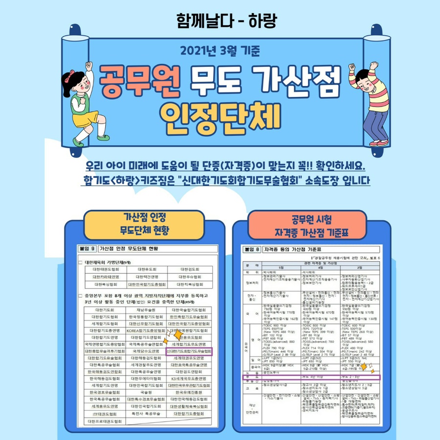합기도.하랑.키즈짐 이미지
