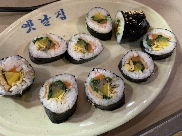 시장김밥 이미지