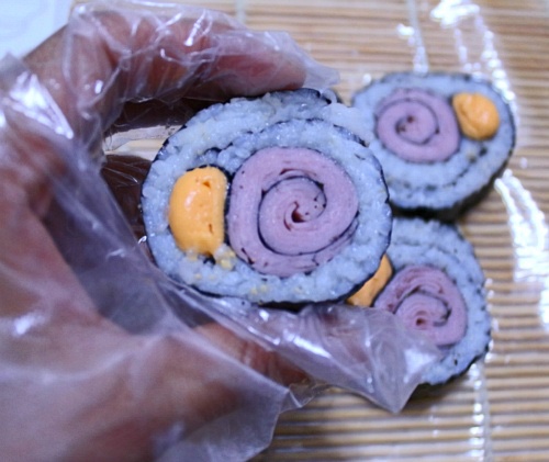 달팽이김밥 이미지