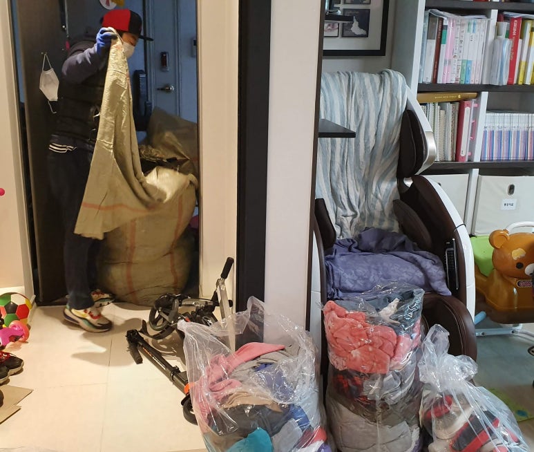헌옷방문수거헌옷청년 이미지