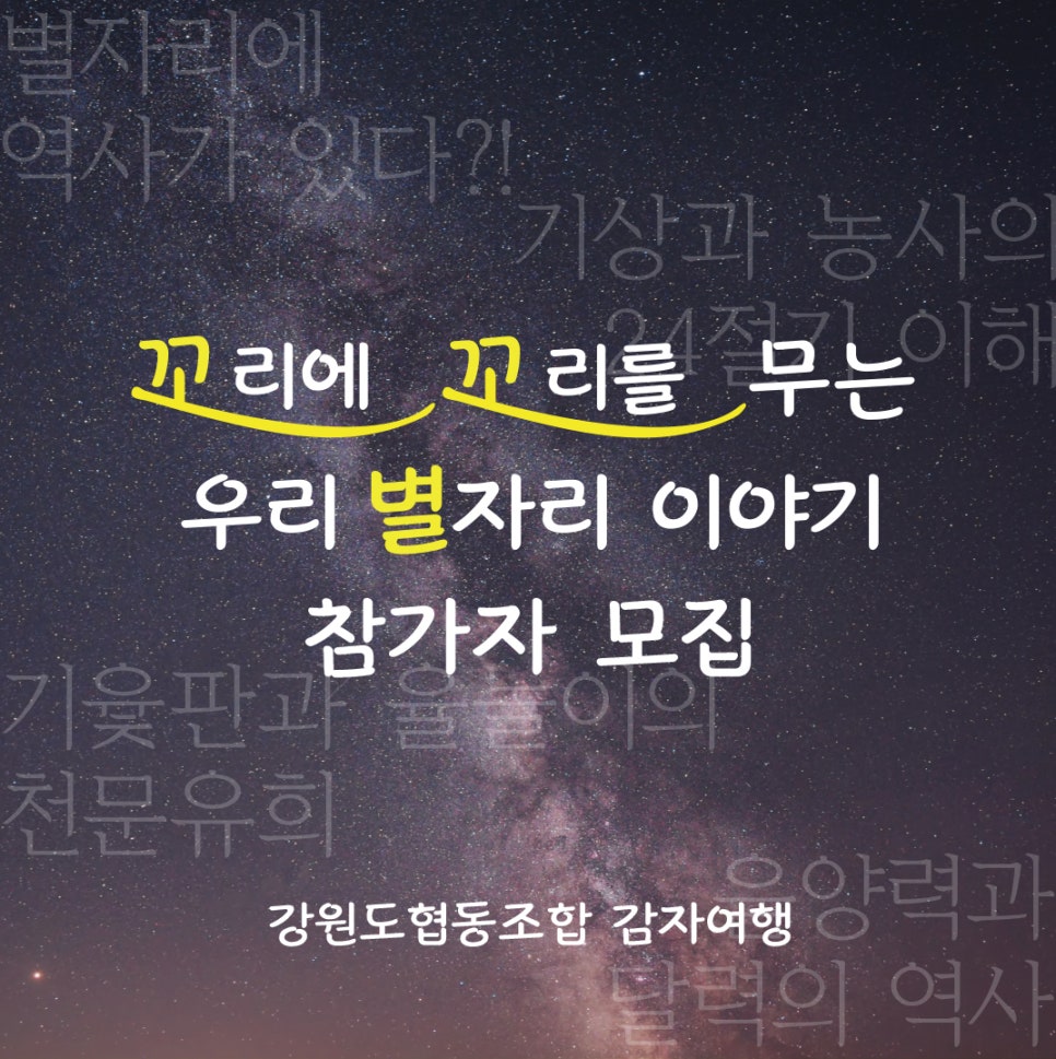 강원도협동조합감자여행 이미지