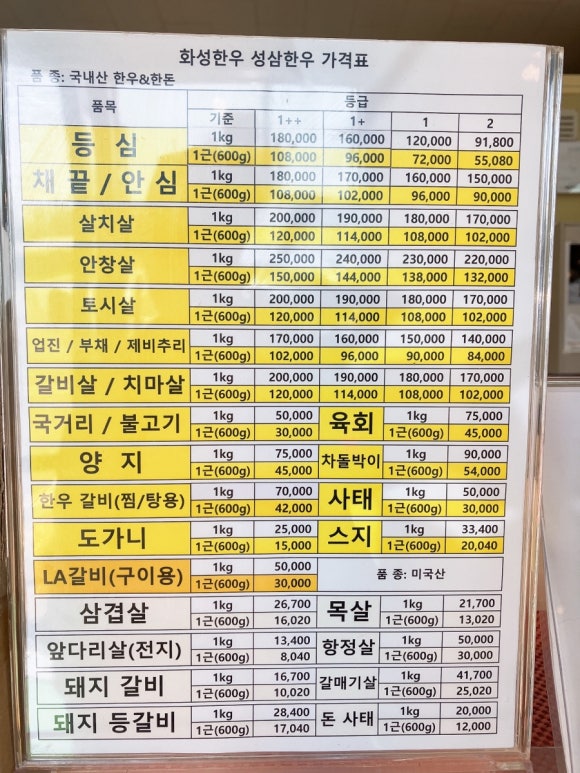 성삼한우 이미지