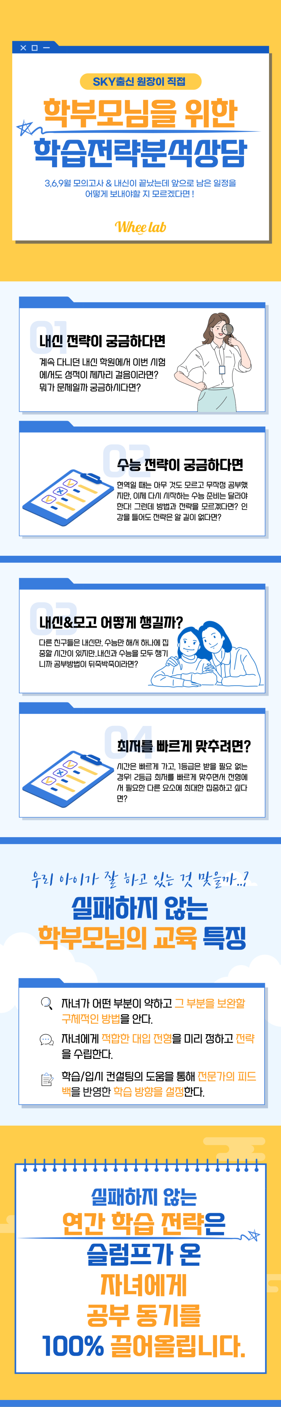 [휘랩입시컨설팅] 학부모님을 위한 영어 상담 컨설팅 신청 (수능/내신/학습컨설팅)