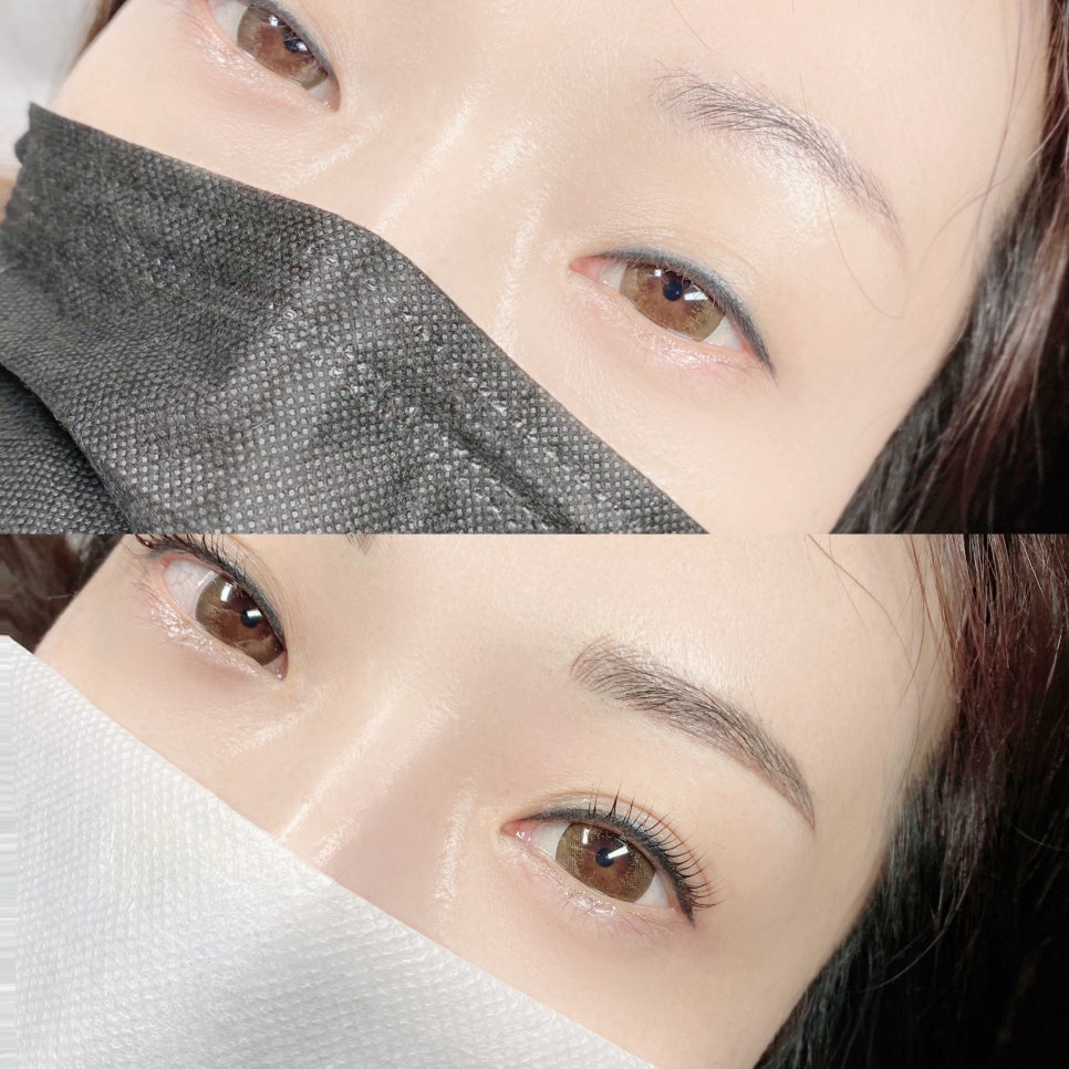 보라눈썹 이미지