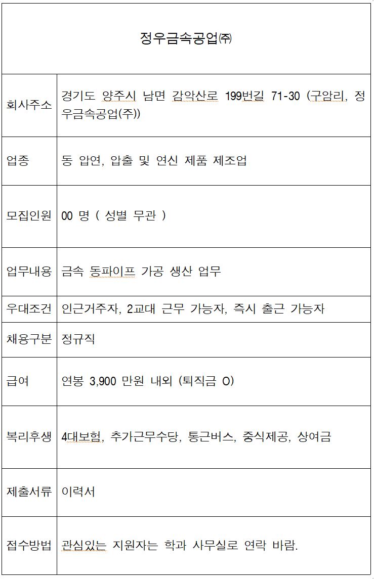정우금속공업(주) 이미지