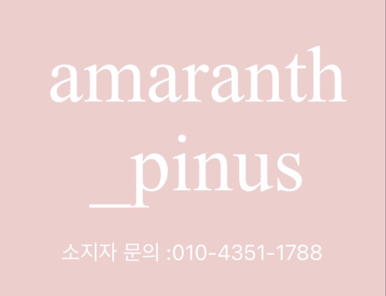 피누스스토어아마란스 이미지