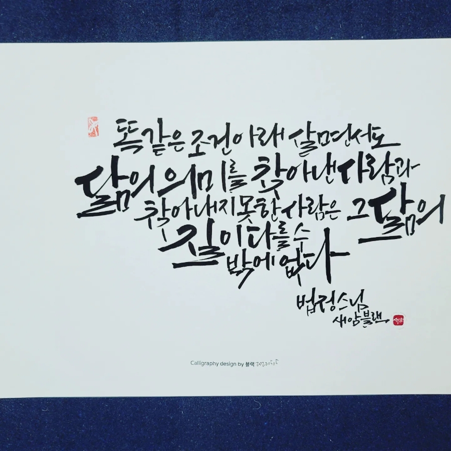 달빛캘리 이미지